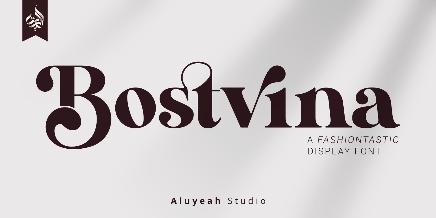 Example font Bostvina #1